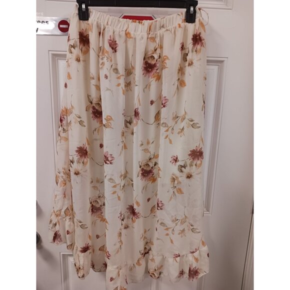Rue 21+ Hi Low Floral Skirt Lined Size 1X - Picture 2 of 6